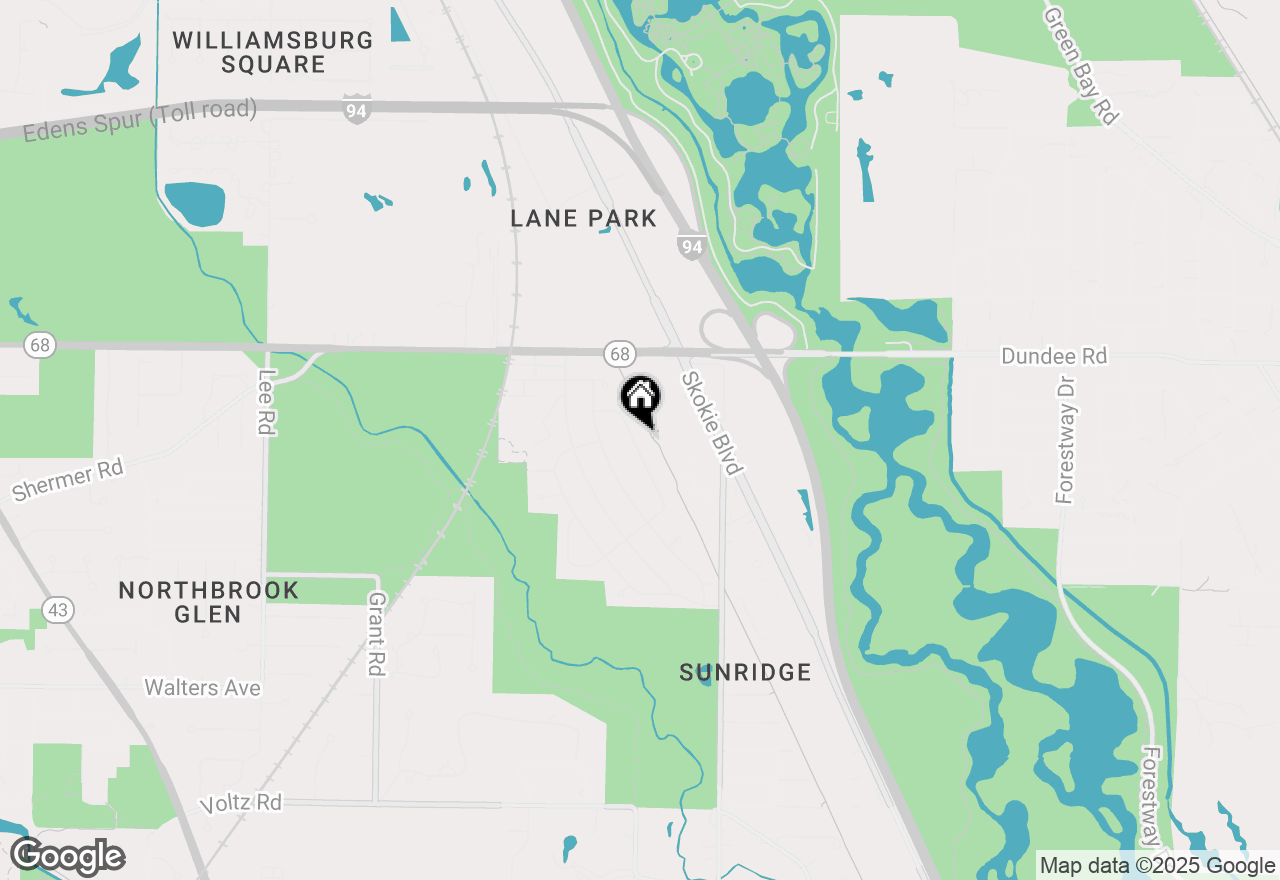 Map of 1013 Longaker Road, Northbrook, IL 60062