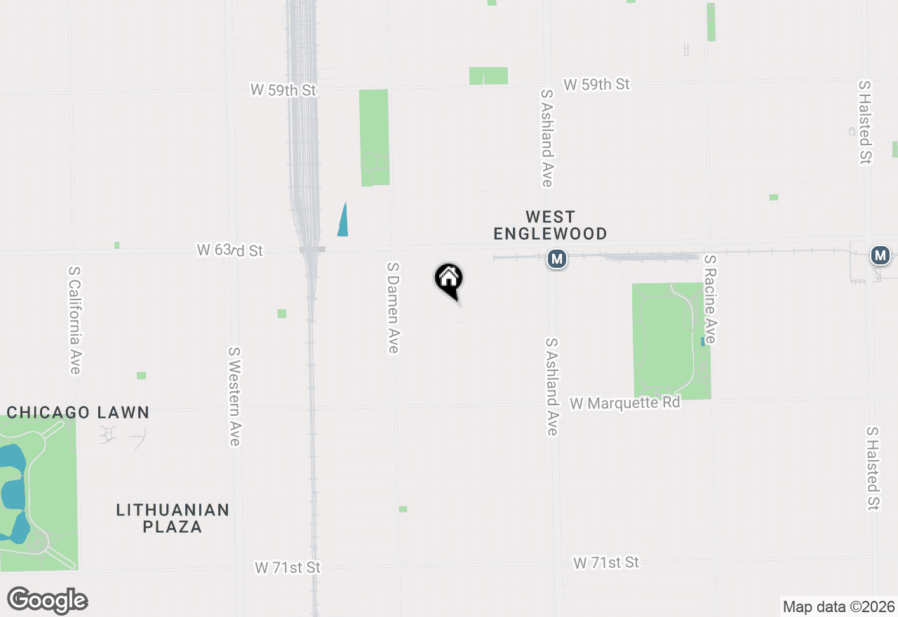 Map of 6432 S Honore Street, Chicago, IL 60636