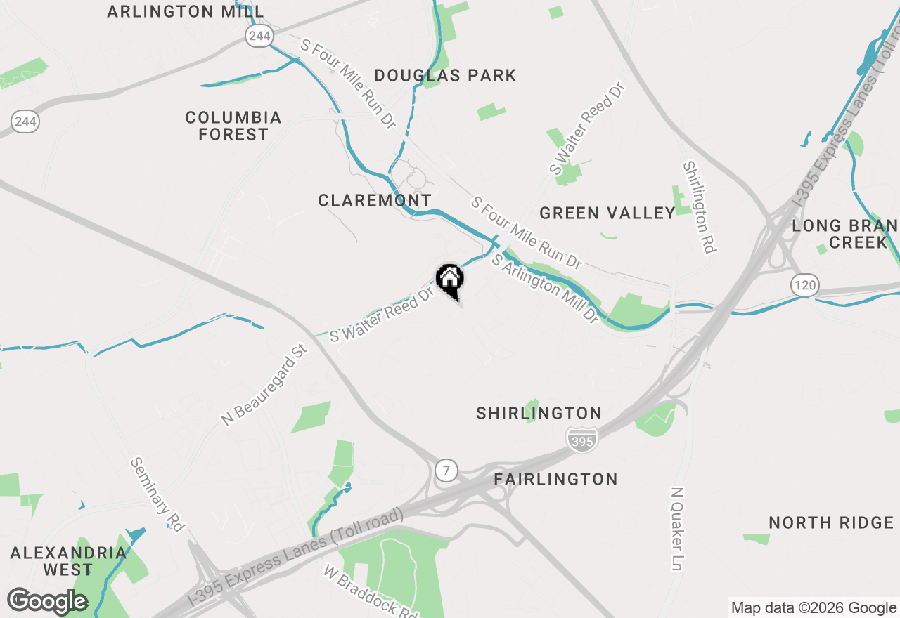Map of 4621 28th Road S #A, Arlington, VA 22206