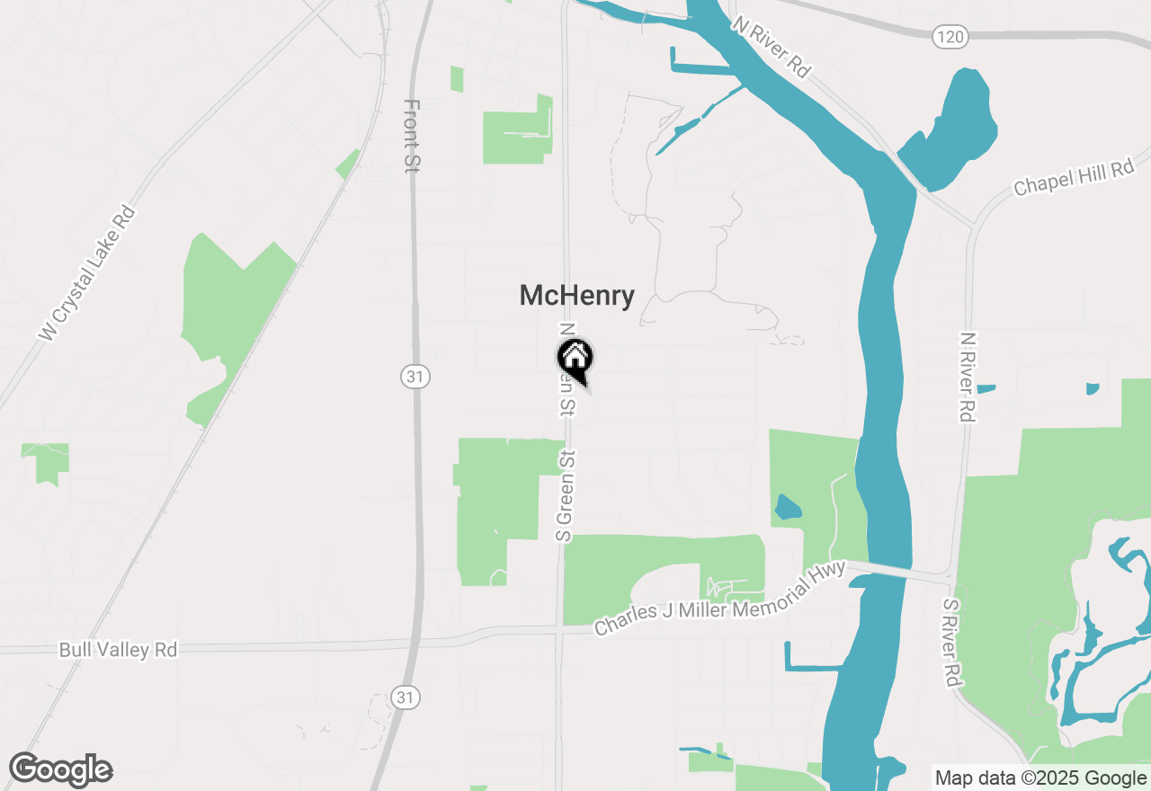 Map of 120 N Green Street, Mchenry, IL 60050