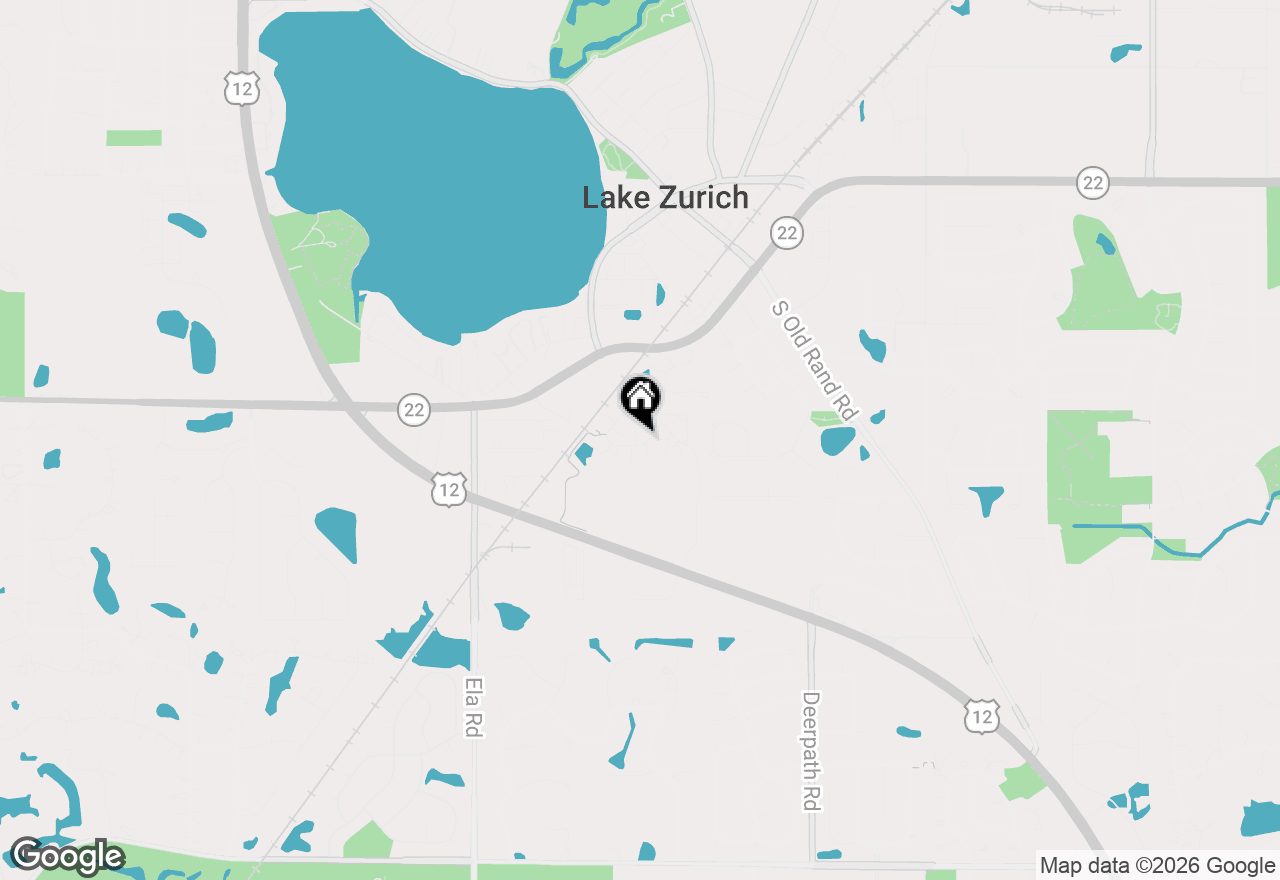 Map of 121 Rosehall Drive, Lake Zurich, IL 60047
