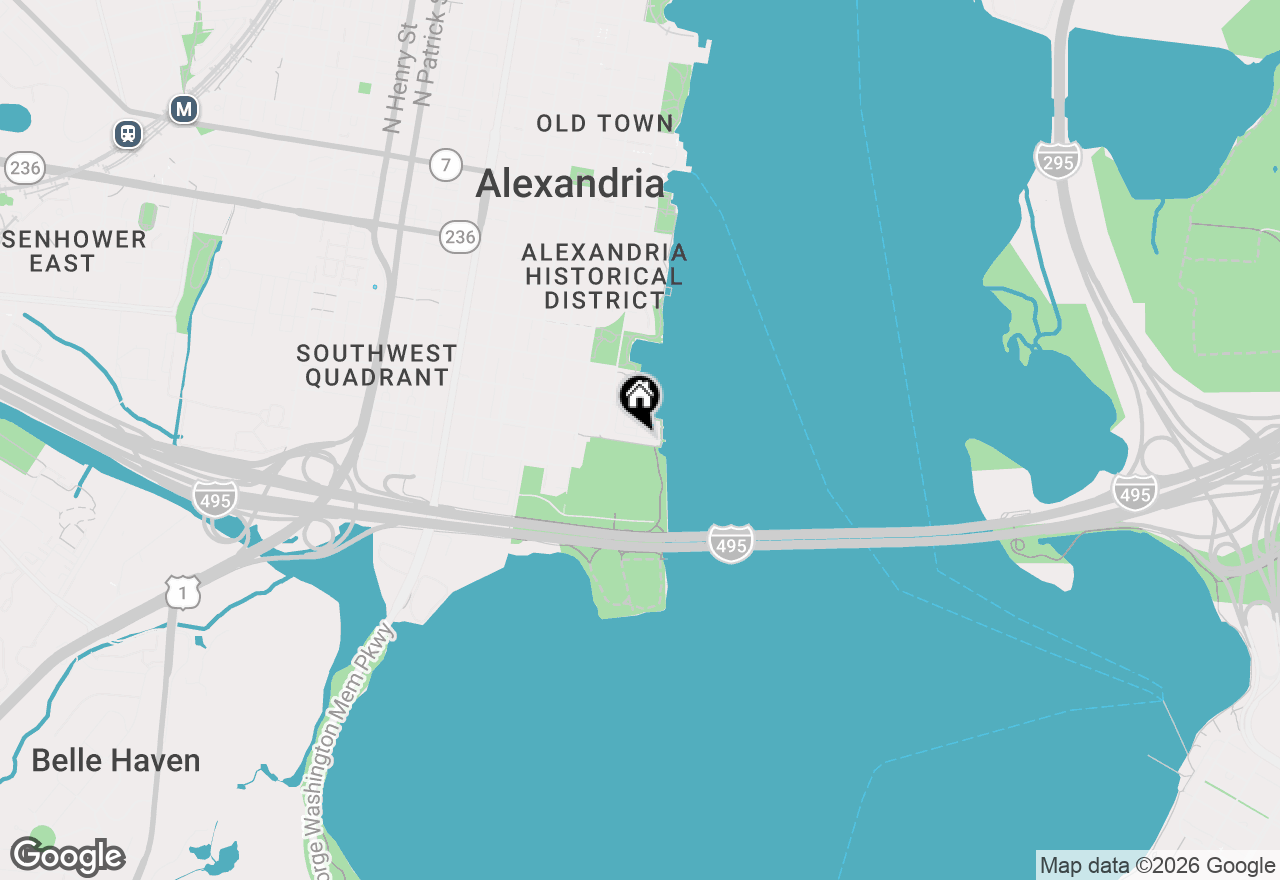 Map of 22 Alexander Street, Alexandria, VA 22314