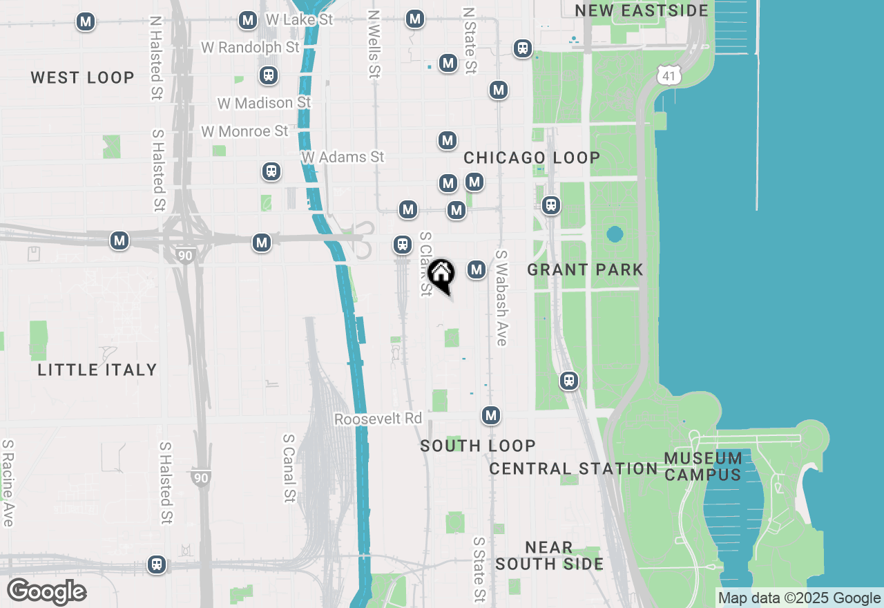 Map of 740 S Federal Street #1001, Chicago, IL 60605
