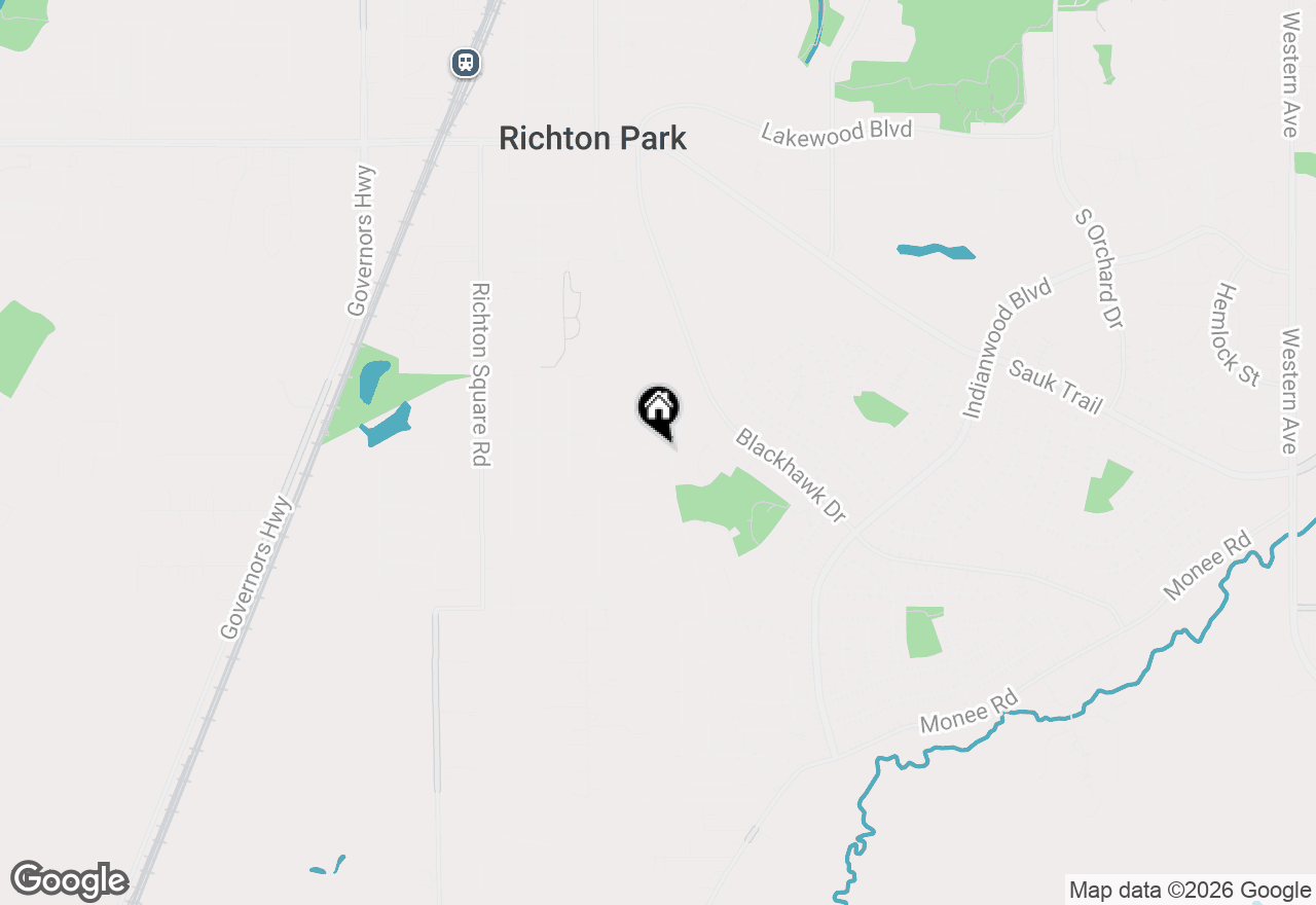 Map of 303 Sauganash Street, Park Forest, IL 60466