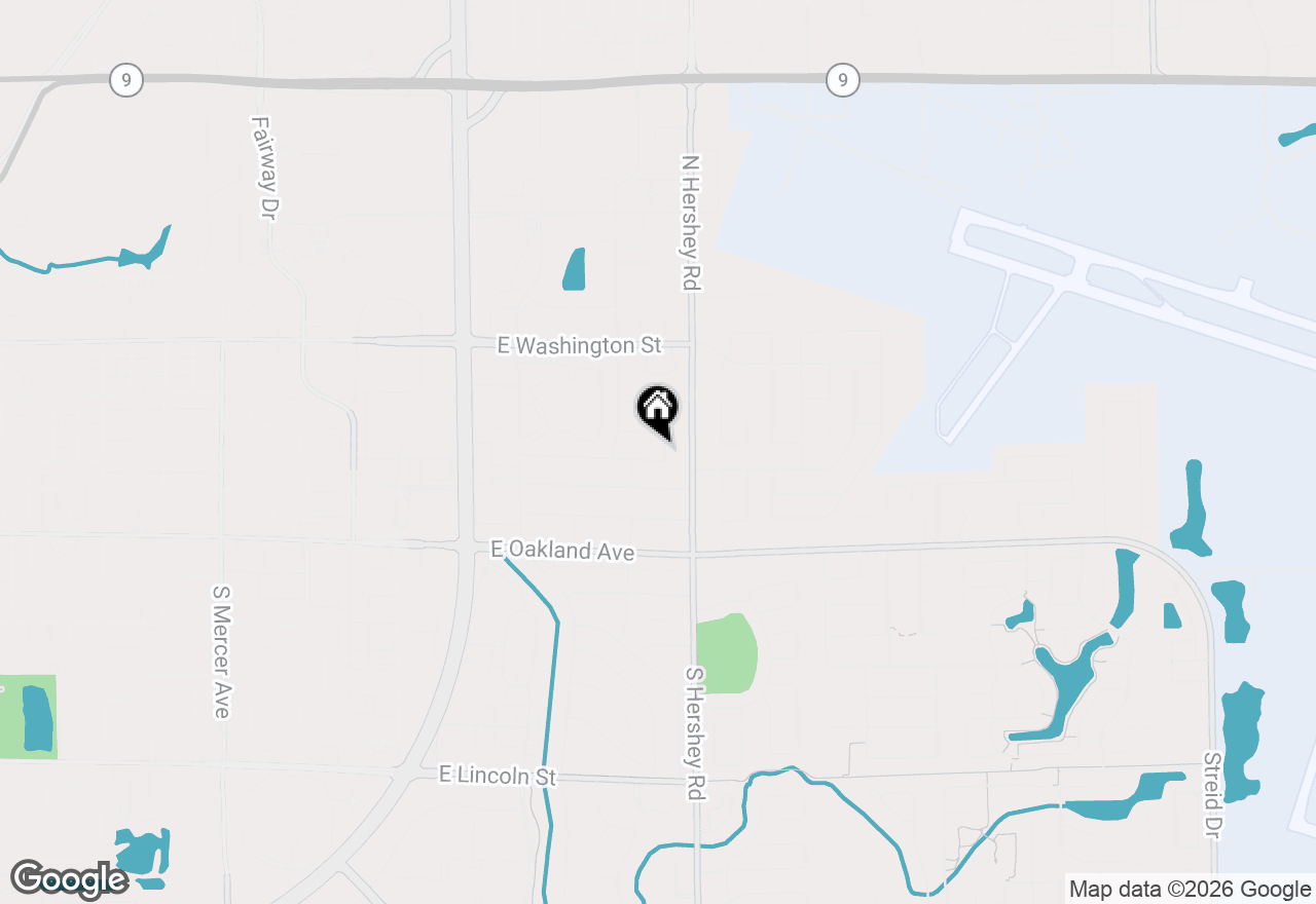 Map of 207 Hampton Drive, Bloomington, IL 61704