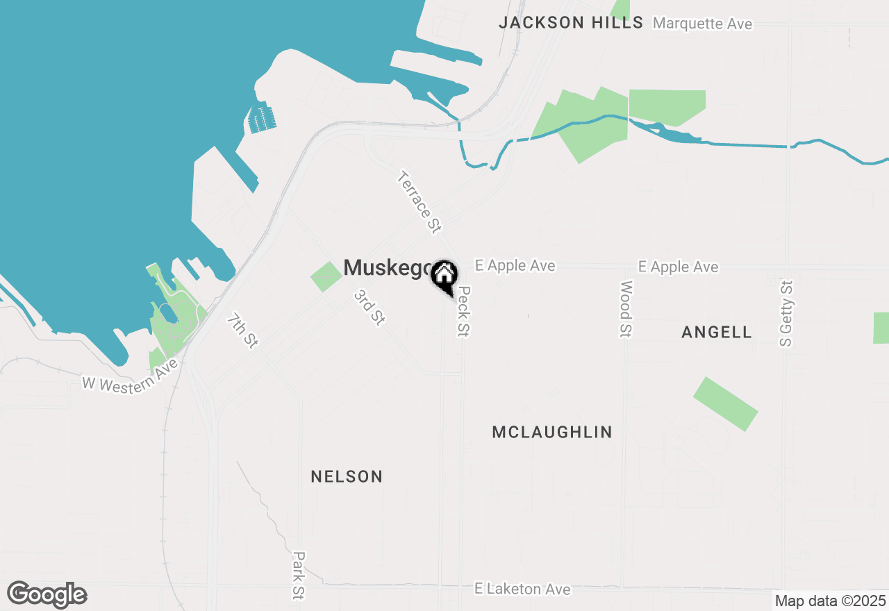 Map of 1094 Sanford Street, Muskegon, MI 49440