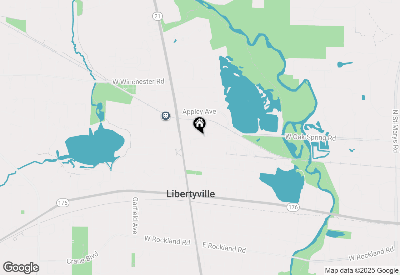 Map of 163 School Street, Libertyville, IL 60048