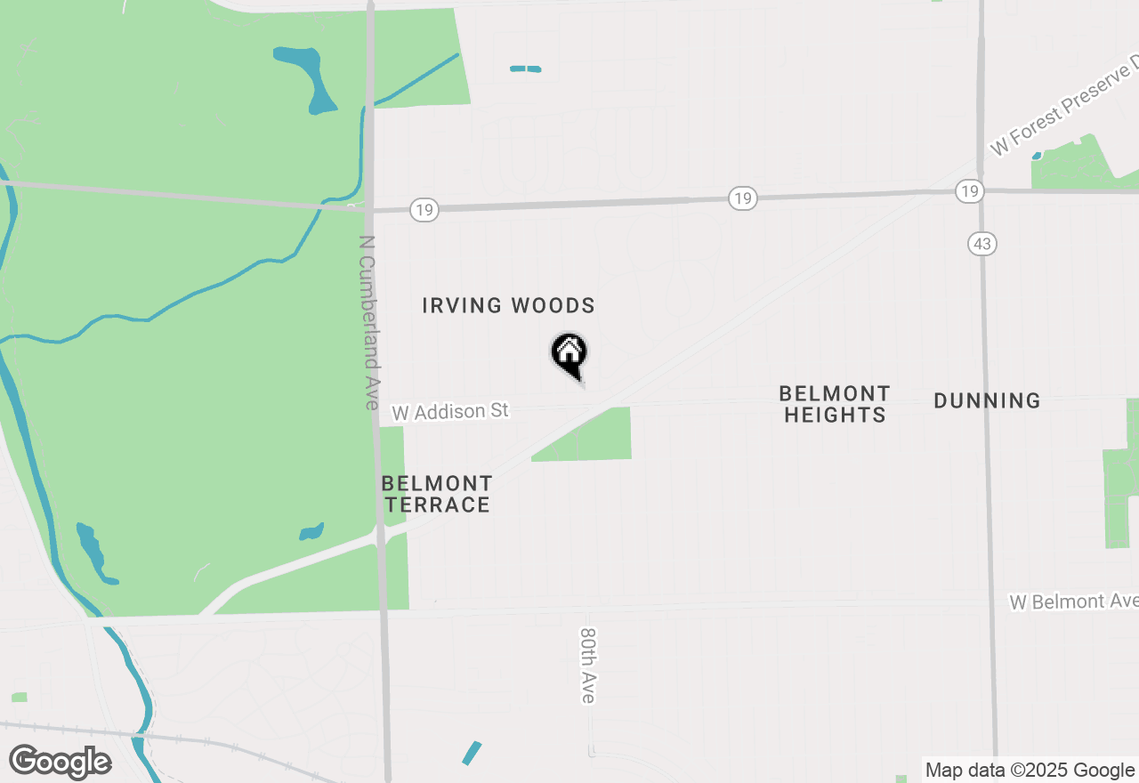 Map of 3614 N Pacific Avenue, Chicago, IL 60634