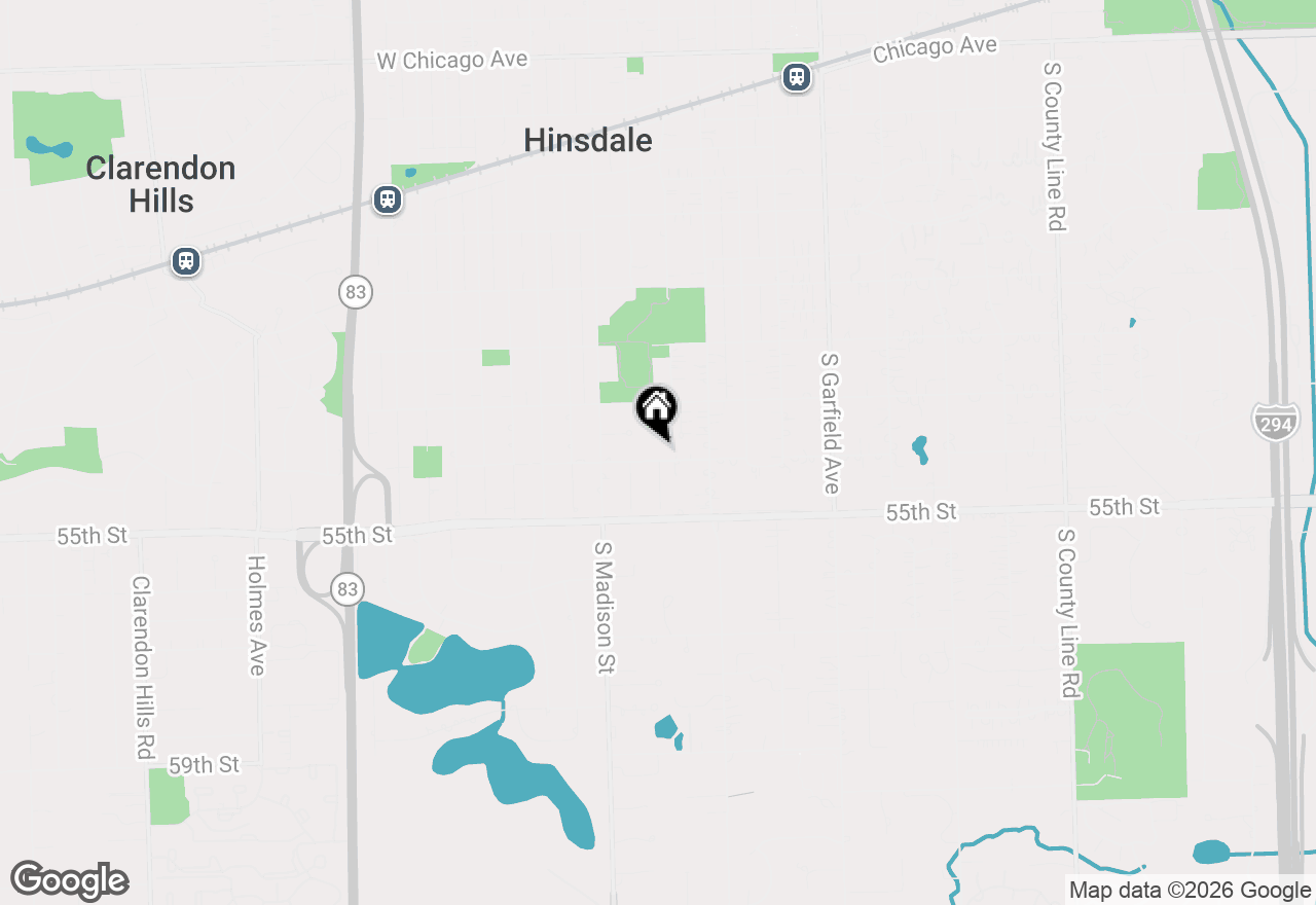Map of 241 W Ninth Street, Hinsdale, IL 60521