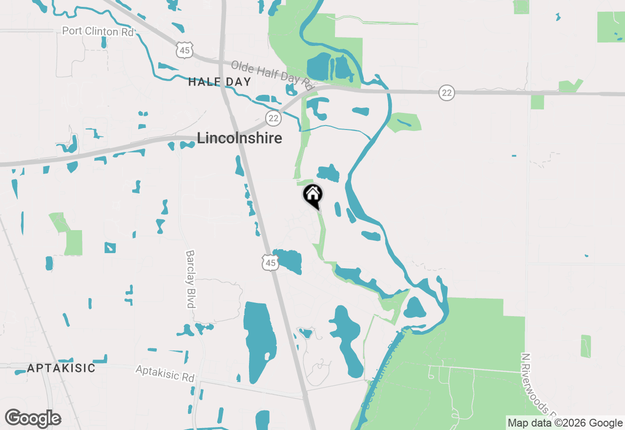 Map of 522 Rivershire Place, Lincolnshire, IL 60069