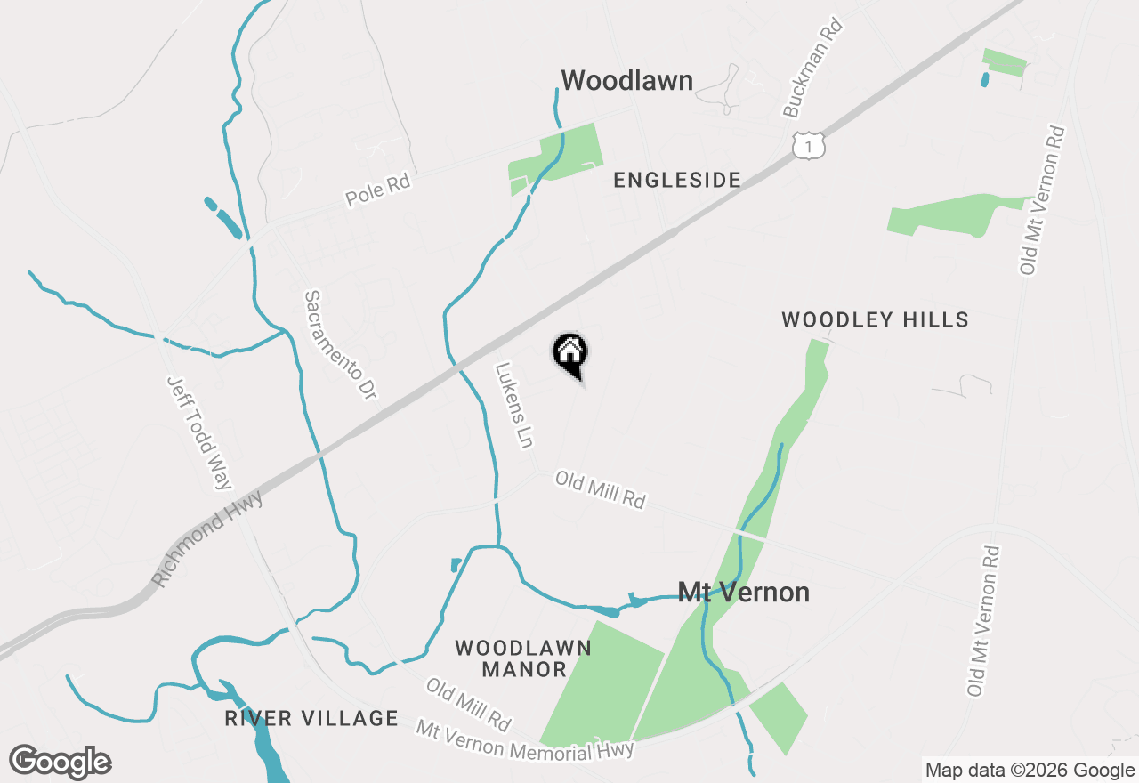 Map of 8712 Lea Lane, Alexandria, VA 22309