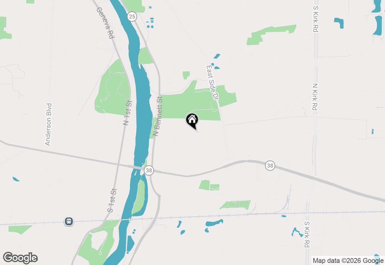 Map of 431 Oakwood Drive, Geneva, IL 60134