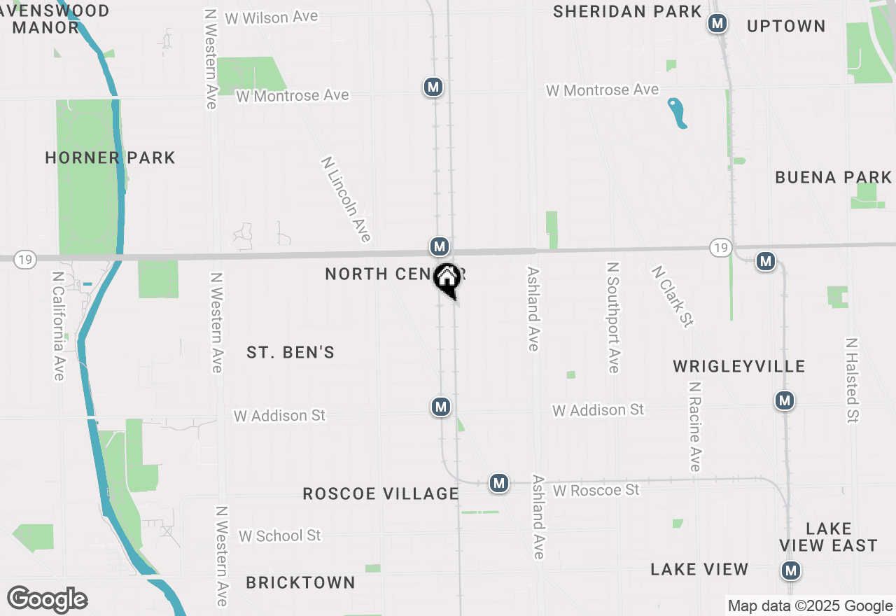 Map of 1802 W Berenice Avenue #607, Chicago, IL 60613