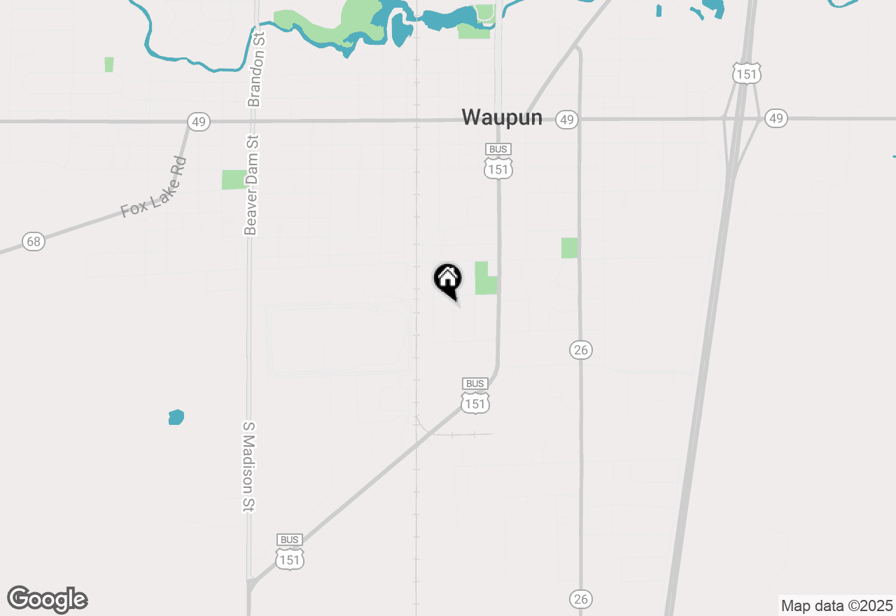 Map of 612 Morse Street, Waupun, WI 54963