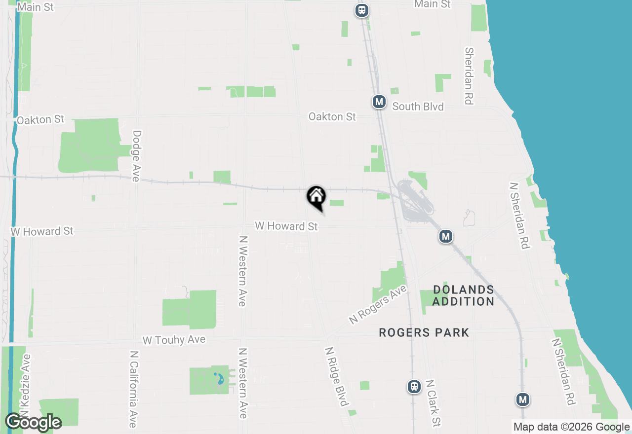 Map of 820 Dobson Street #3E, Evanston, IL 60202