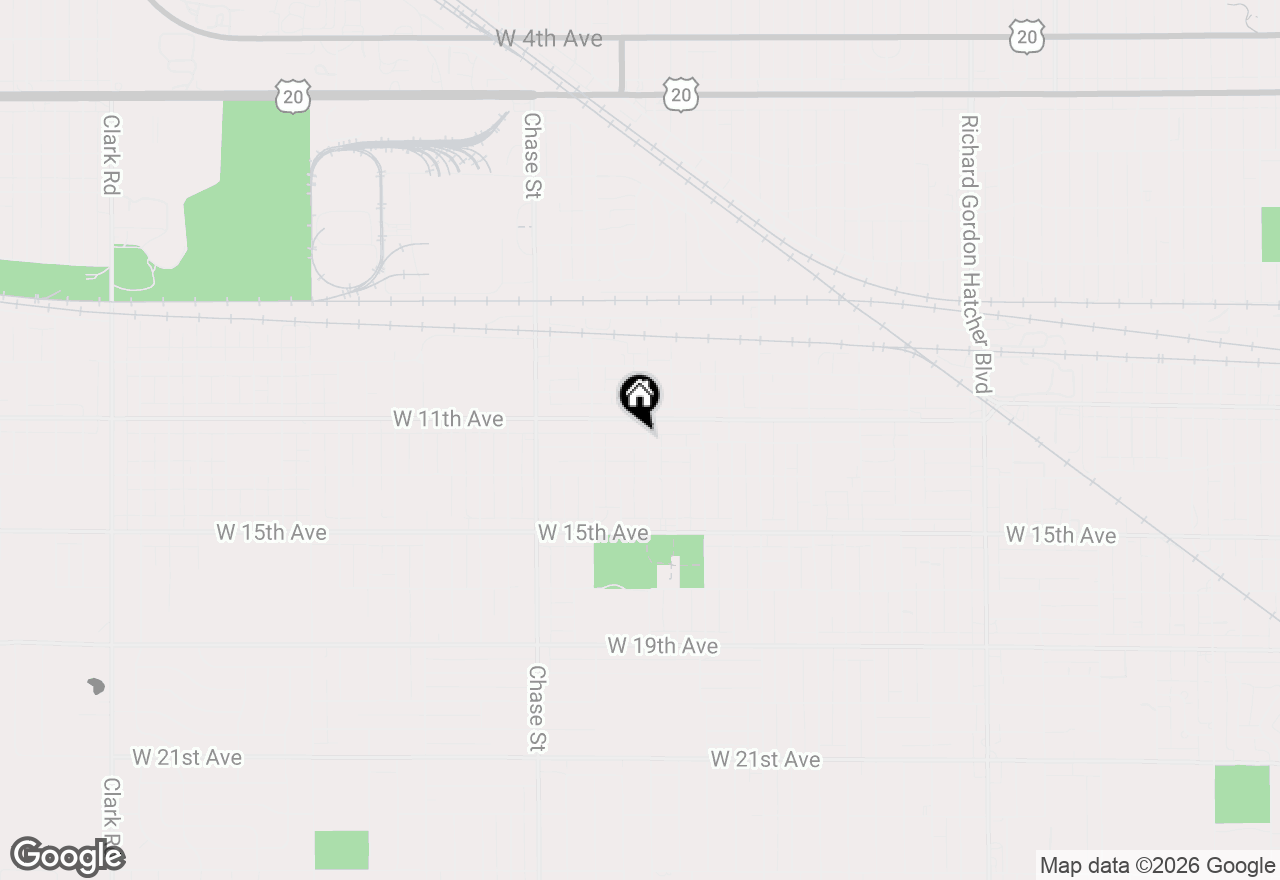 Map of 1130 Marshall Street, Gary, IN 46404