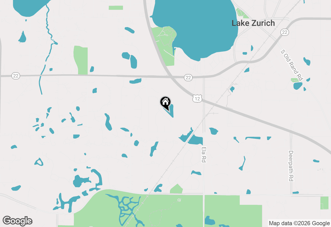 Map of 588 Applegate Lane, Lake Zurich, IL 60047