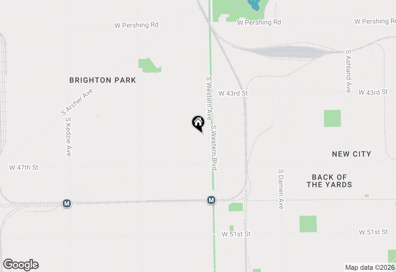 Map of 2438 W 45th Place #1F, Chicago, IL 60632