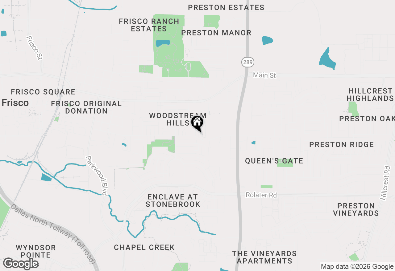 Map of 8502 Hawthorne Street, Frisco, TX 75034