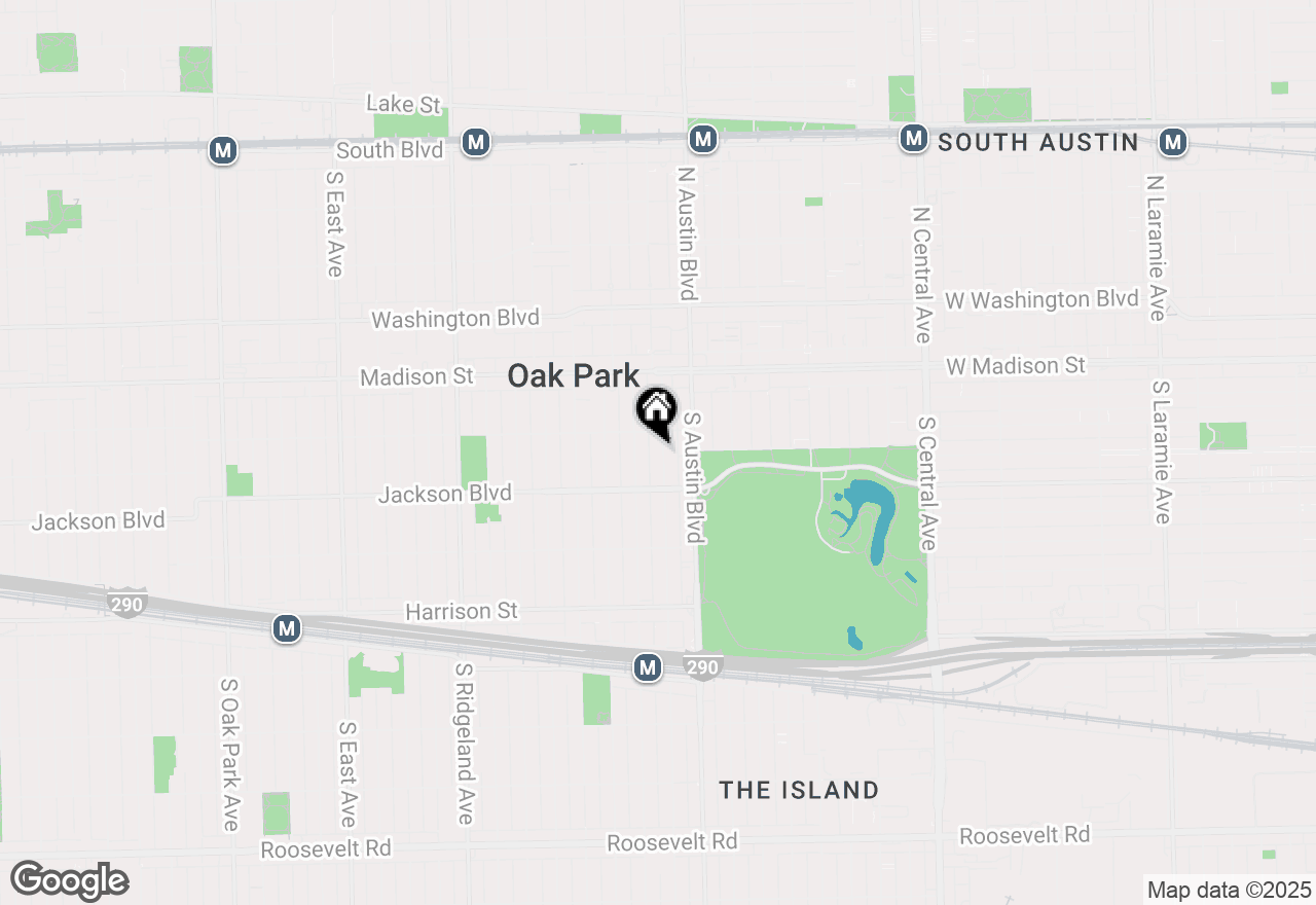 Map of 617 S Humphrey Avenue, Oak Park, IL 60304