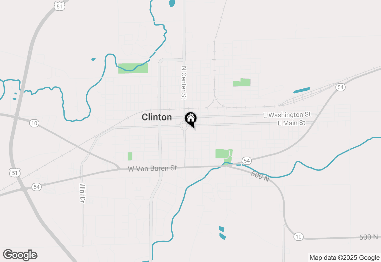 Map of 122 Warner Court, Clinton, IL 61727