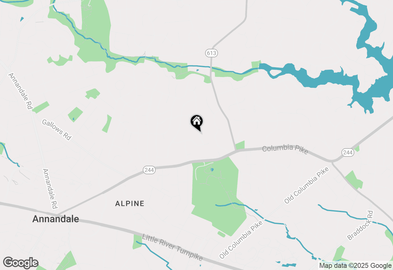 Map of 3900 Ivydale Drive, Annandale, VA 22003