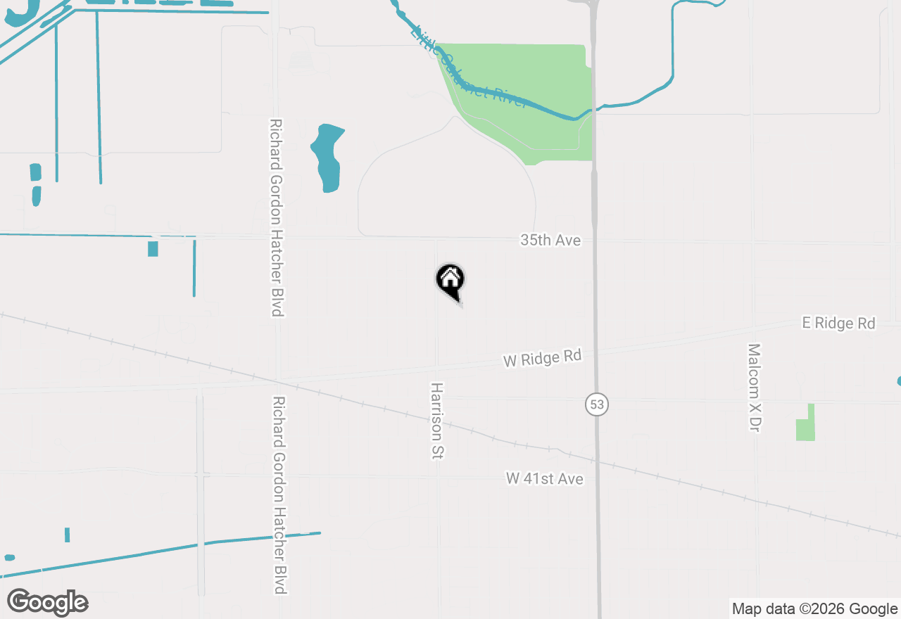 Map of 3666 Van Buren Street, Gary, IN 46408