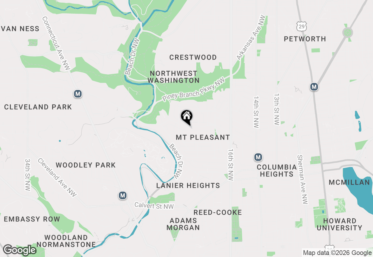 Map of 1834 Park Road Nw, Washington, DC 20010