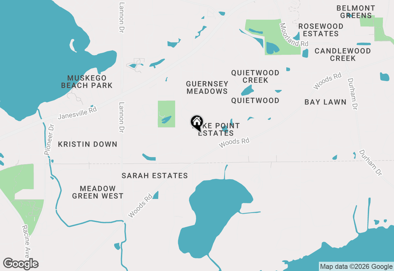 Map of W164S7750 Bay Lane Dr, Muskego, WI 53150
