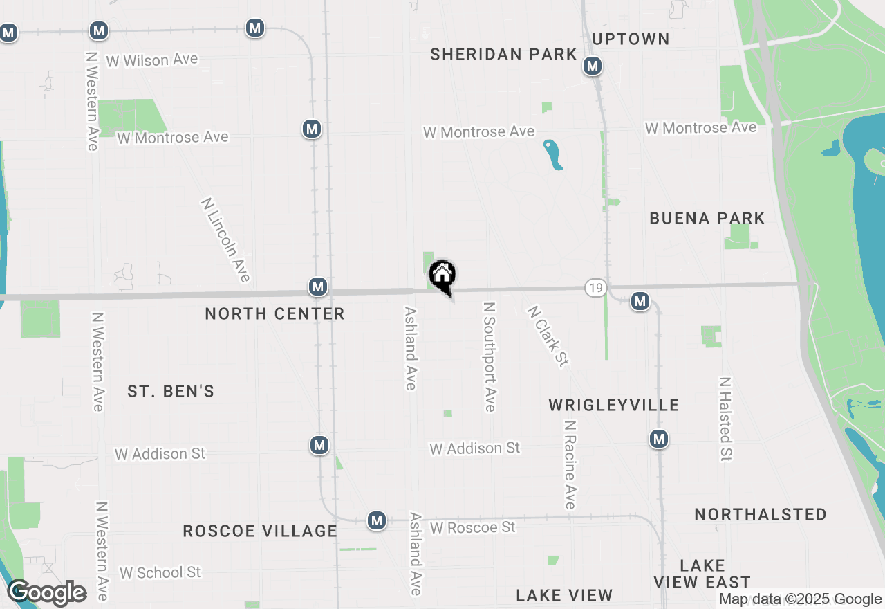 Map of 3939 N Greenview Avenue #3N, Chicago, IL 60613