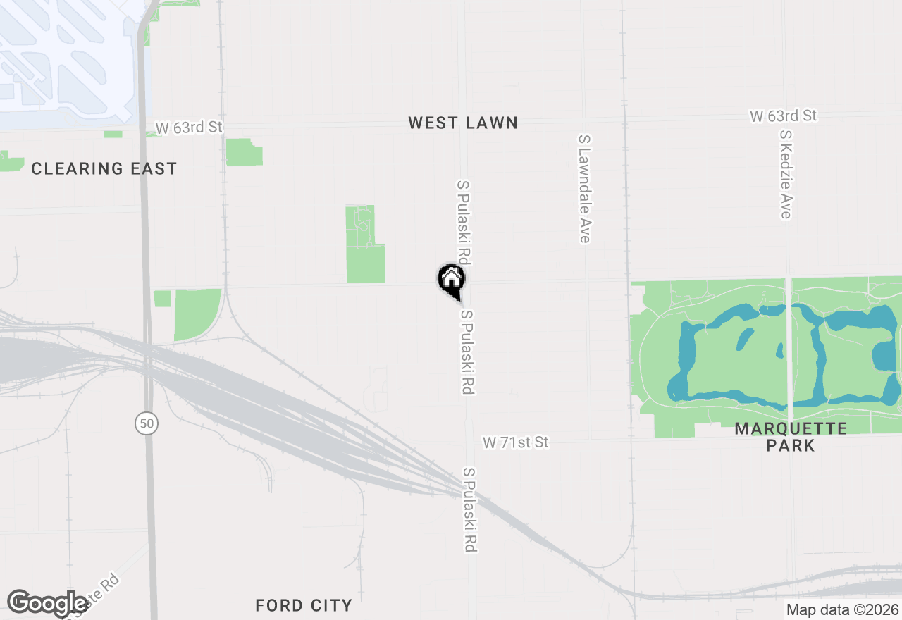 Map of 6741 S Komensky Avenue, Chicago, IL 60629