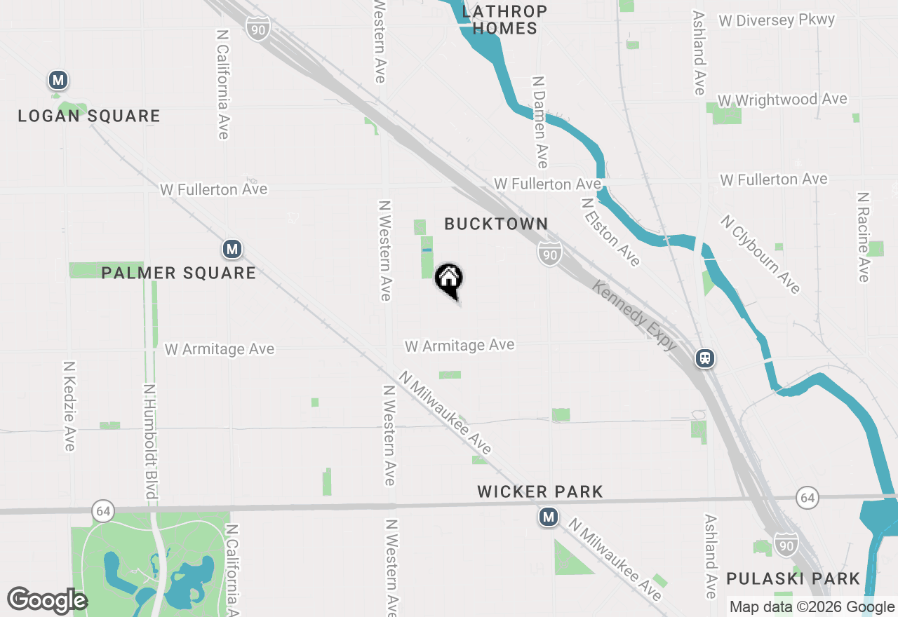 Map of 2228 W Dickens Avenue, Chicago, IL 60647