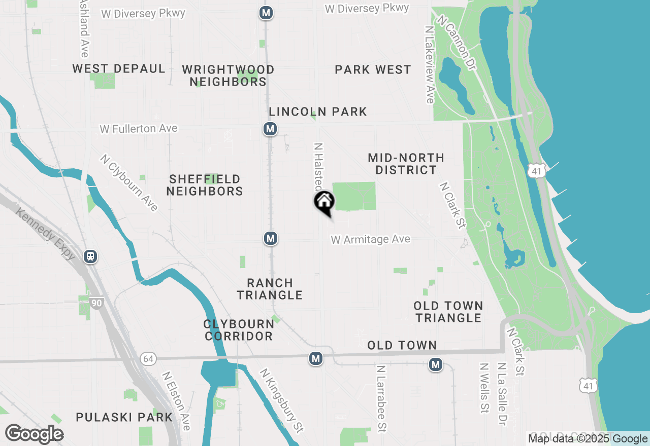 Map of 2033 N Halsted Street, Chicago, IL 60614