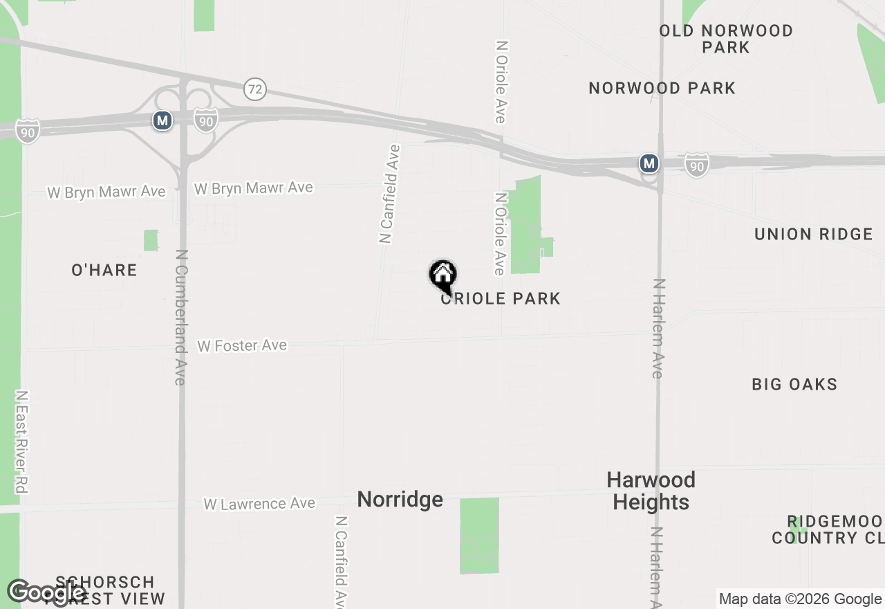 Map of 7727 W Berwyn Avenue, Chicago, IL 60656