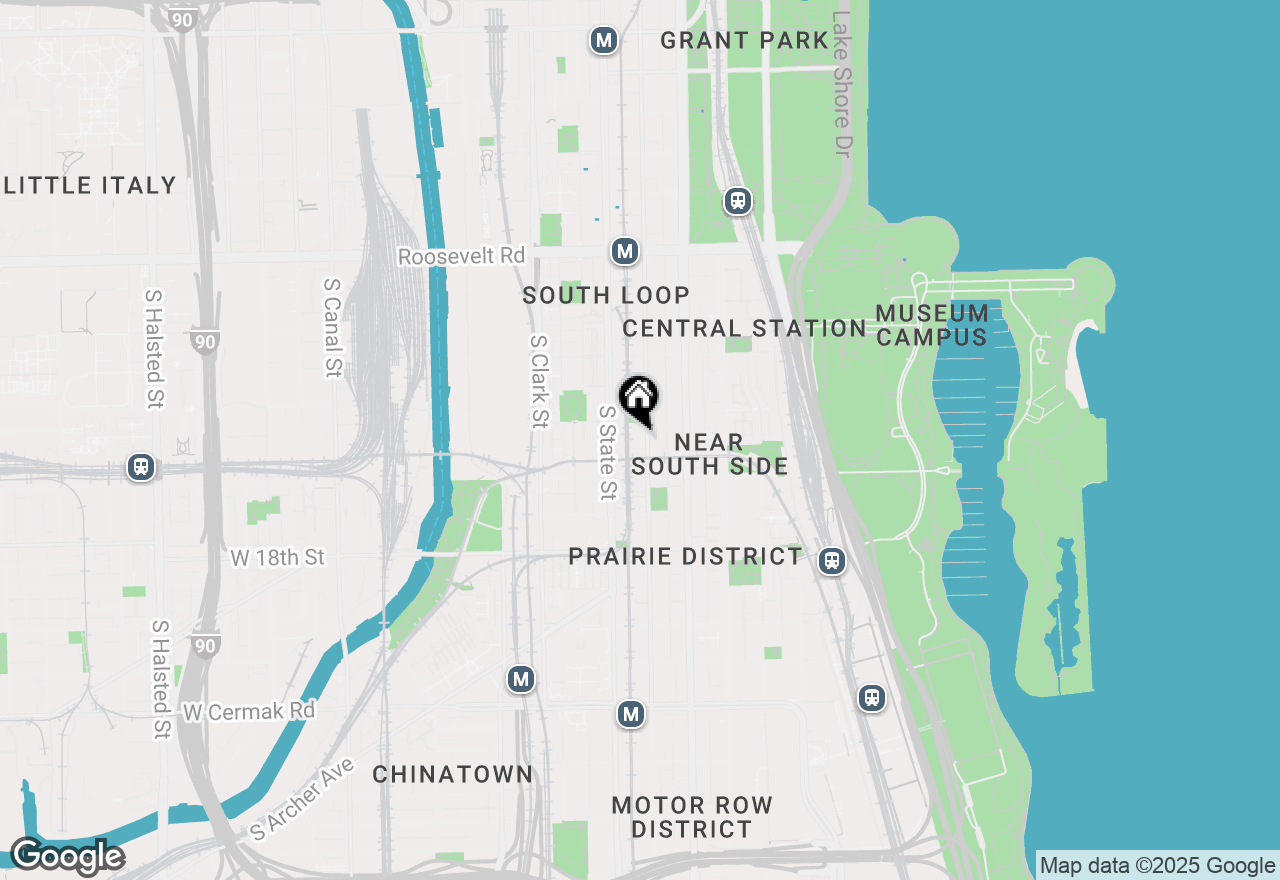 Map of 1520 S Wabash Avenue #4E, Chicago, IL 60605