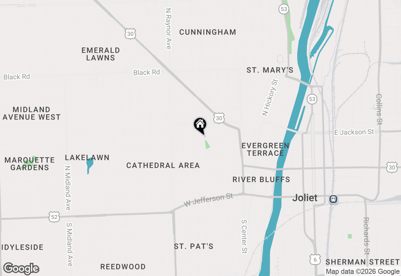 Map of 655 Glenwood Avenue, Joliet, IL 60435