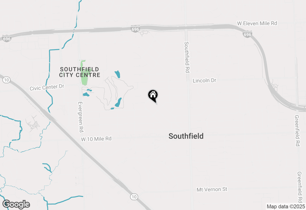 Map of 25610 Catalina Street, Southfield, MI 48075