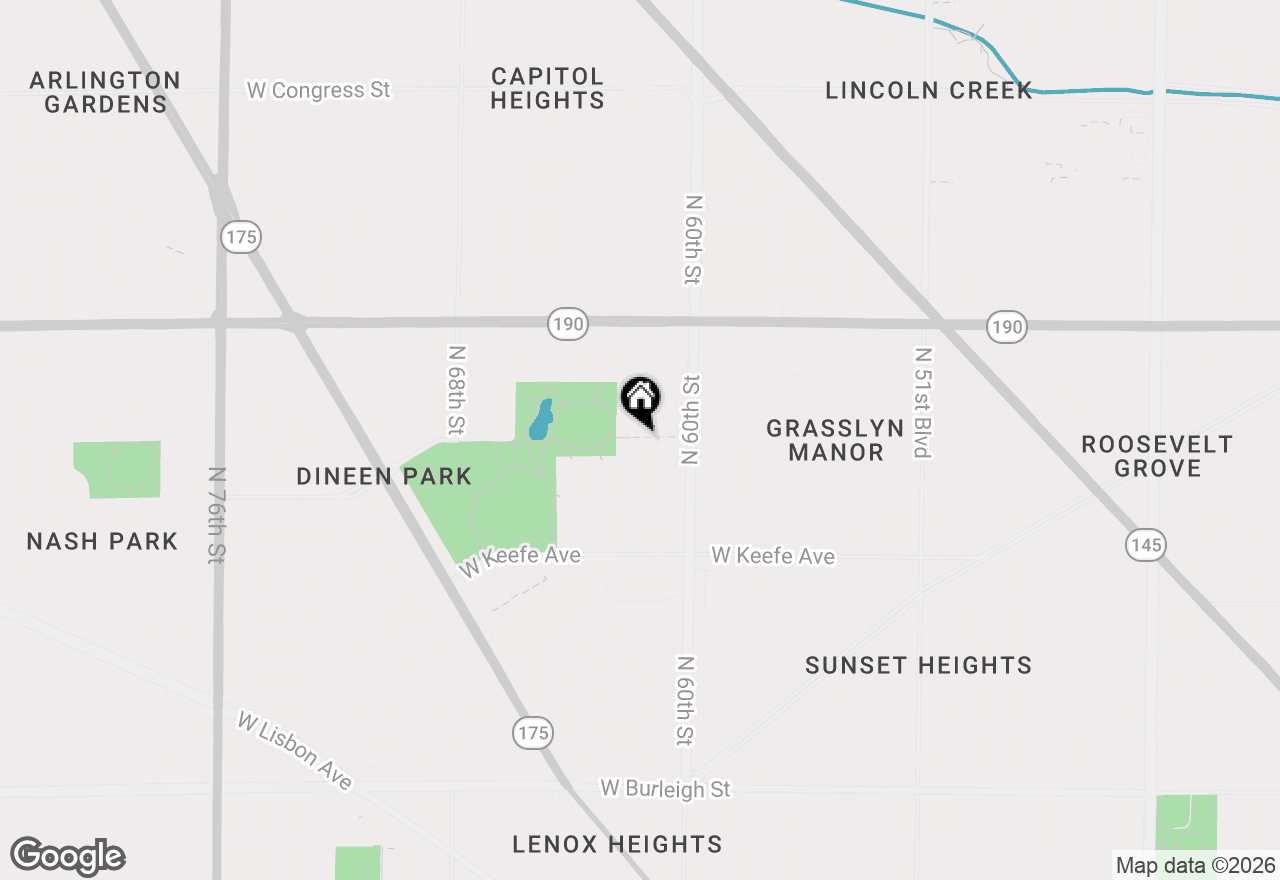 Map of 3780 N 62nd St, Milwaukee, WI 53216