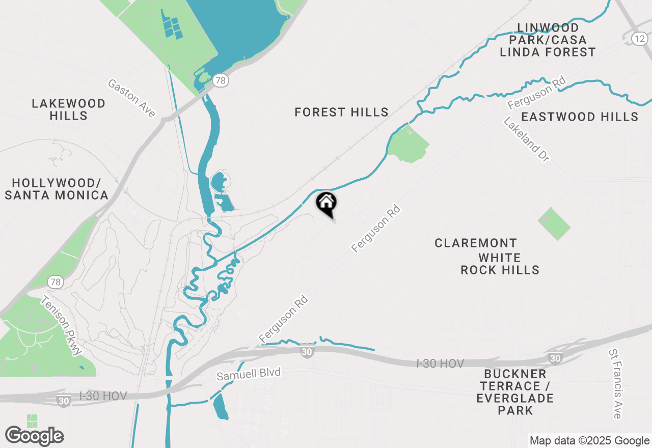 Map of 2070 White Grove Drive, Dallas, TX 75228