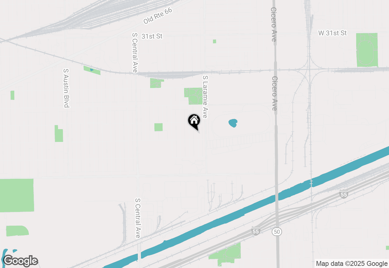 Map of 3632 S 52nd Court, Cicero, IL 60804