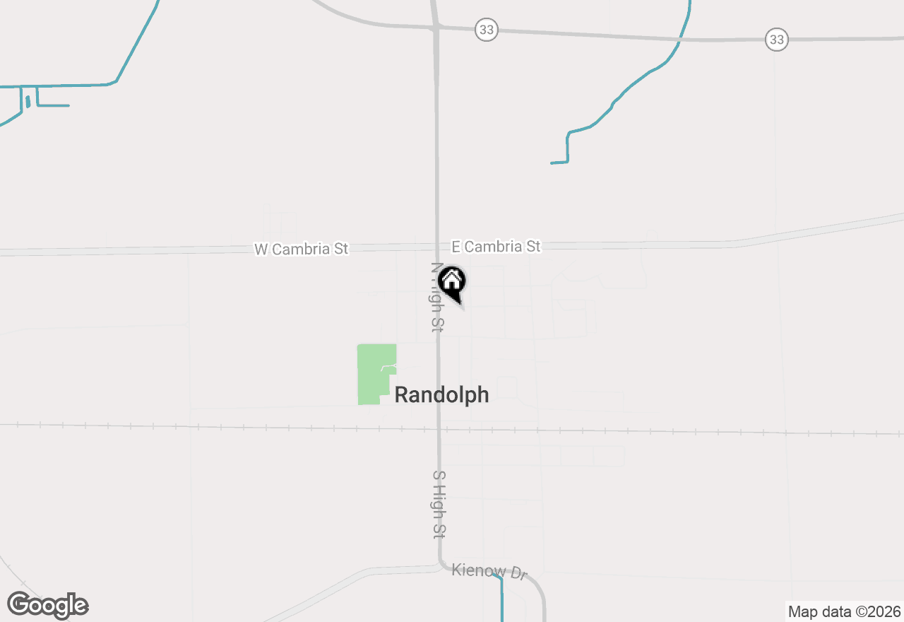 Map of 120 Pierce Street, Randolph, WI 53956