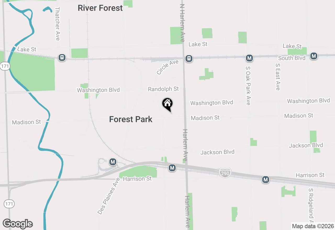 Map of 337 Marengo Avenue, Forest Park, IL 60130