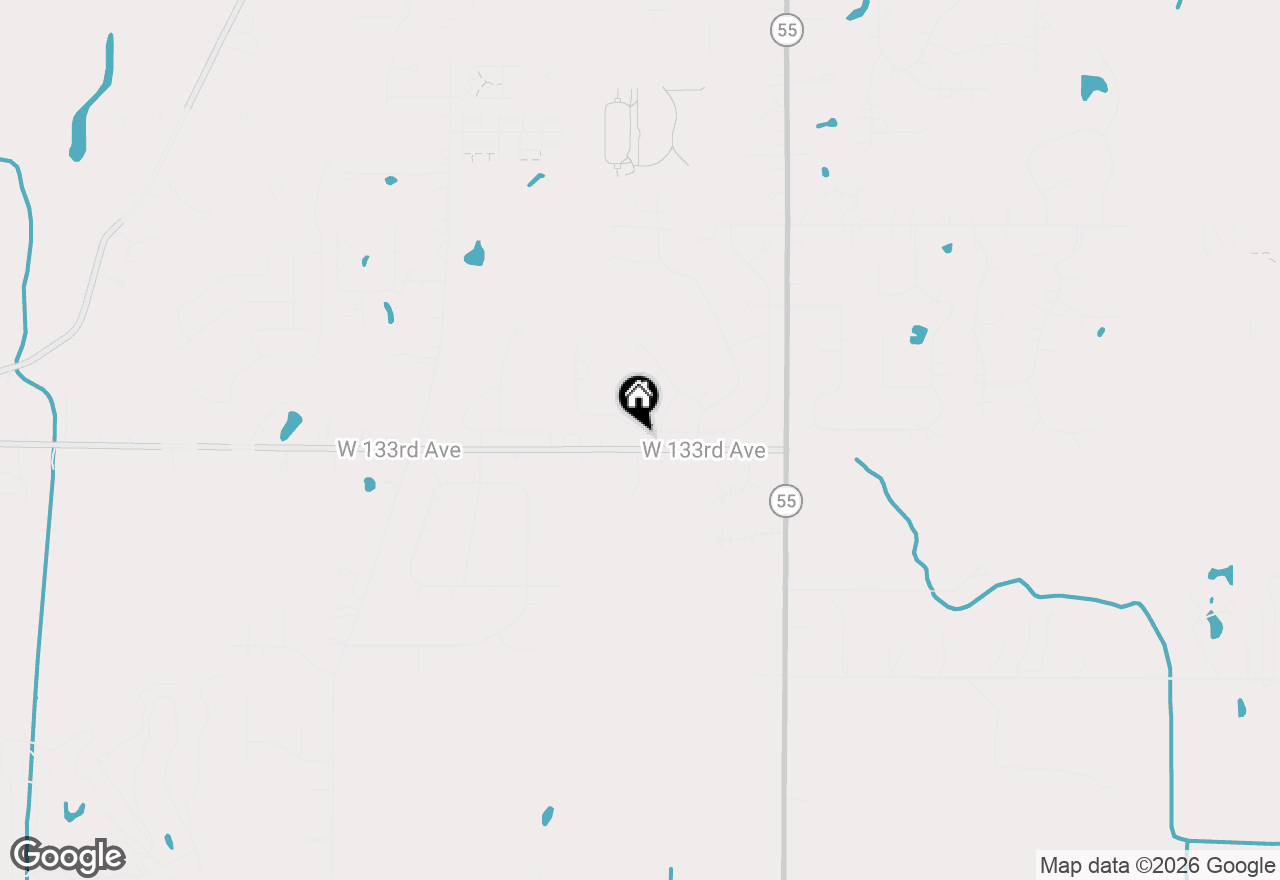 Map of 2143 W 132nd Place, Crown Point, IN 46307