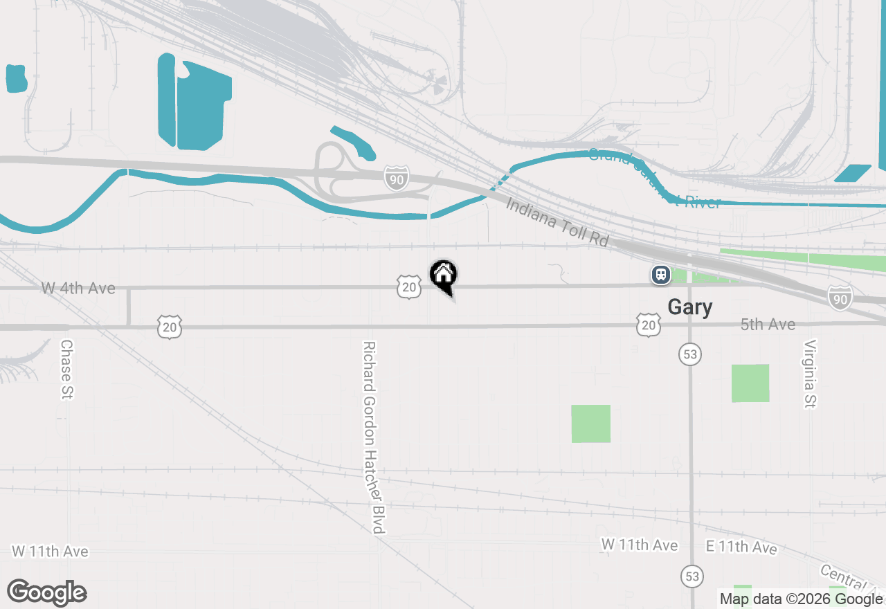 Map of 434 Pierce Street, Gary, IN 46402