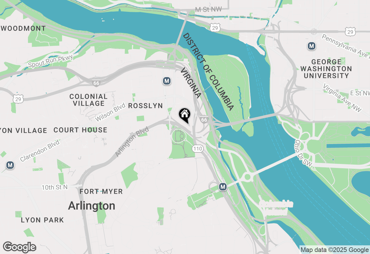 Map of 1121 Arlington Boulevard #625, Arlington, VA 22209
