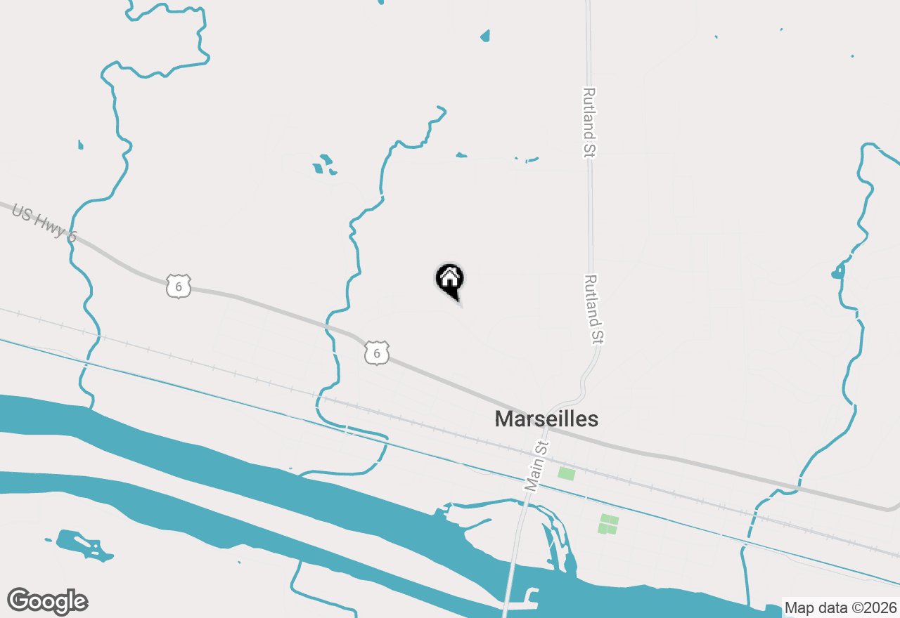 Map of 1033 Glen Avenue, Marseilles, IL 61341