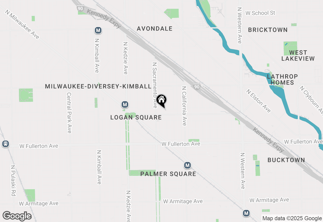 Map of 2934 W Logan Boulevard #3, Chicago, IL 60647