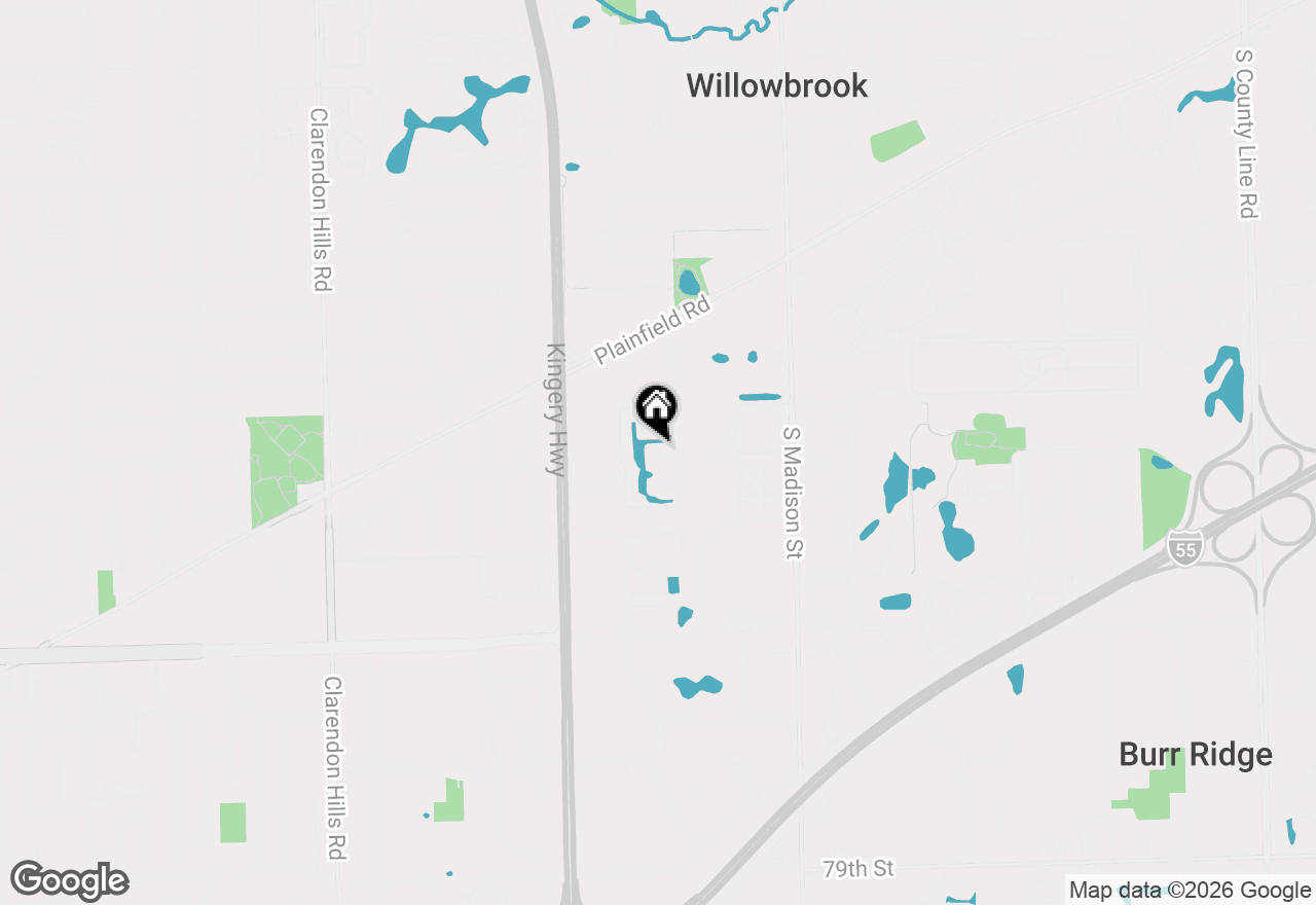 Map of 7236 Cottonwood Court #A, Willowbrook, IL 60527