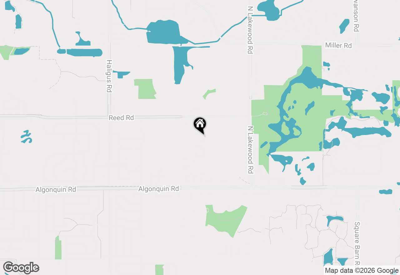 Map of 5515 Chancery Way, Lake In The Hills, IL 60156