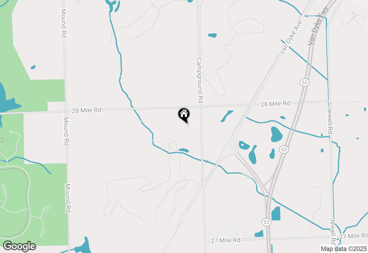 Map of 7859 Marble Court, Washington, MI 48094